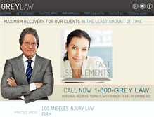 Tablet Screenshot of greylaw.com